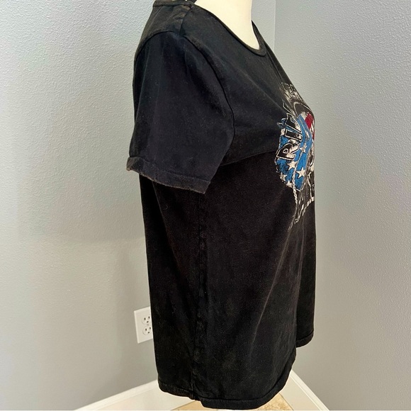 Ralf Lauren Relaxed US Flag Motorcycle T-Shirt - Picture 4 of 8